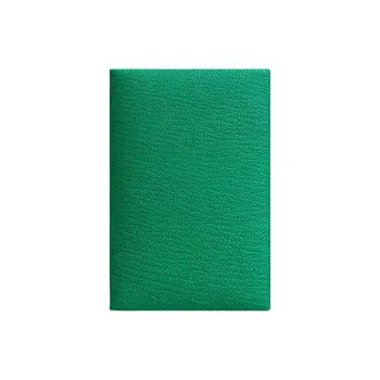 HERMES Calvi Mysore Goat Skin Wallet Coin Purse Card Holder Women's Mint Green/Light Purple