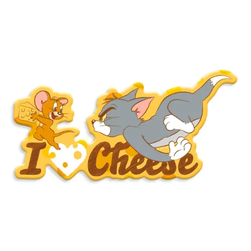 TOM AND JERRY Tom And Jerry 3D Effect Magnetic Sticker Cartoon Decoration Anime / Games Fridge Magnets