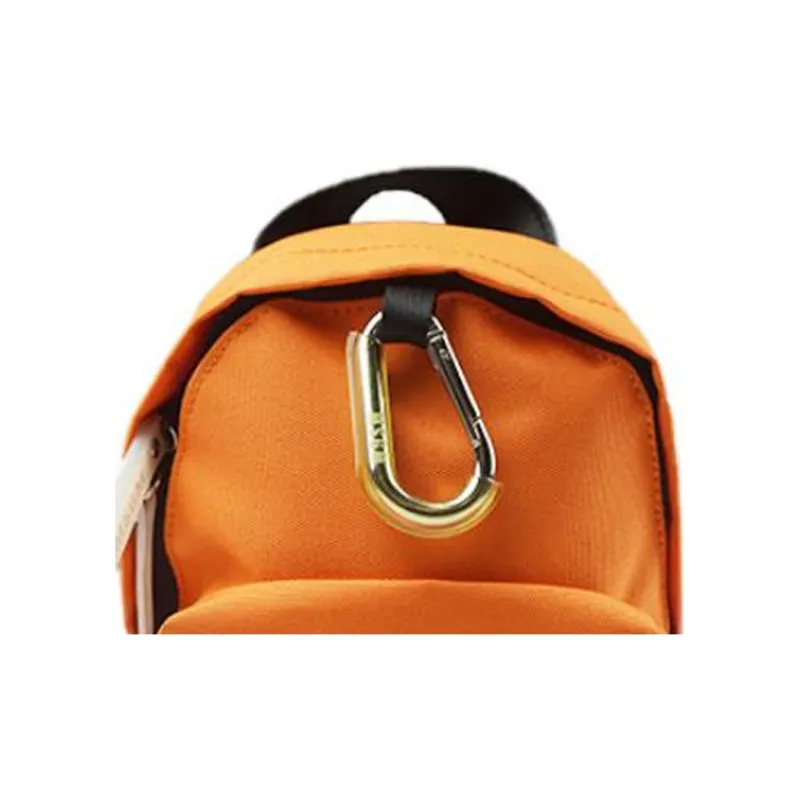 MSGM Polyester Backpack Men's Orange-4