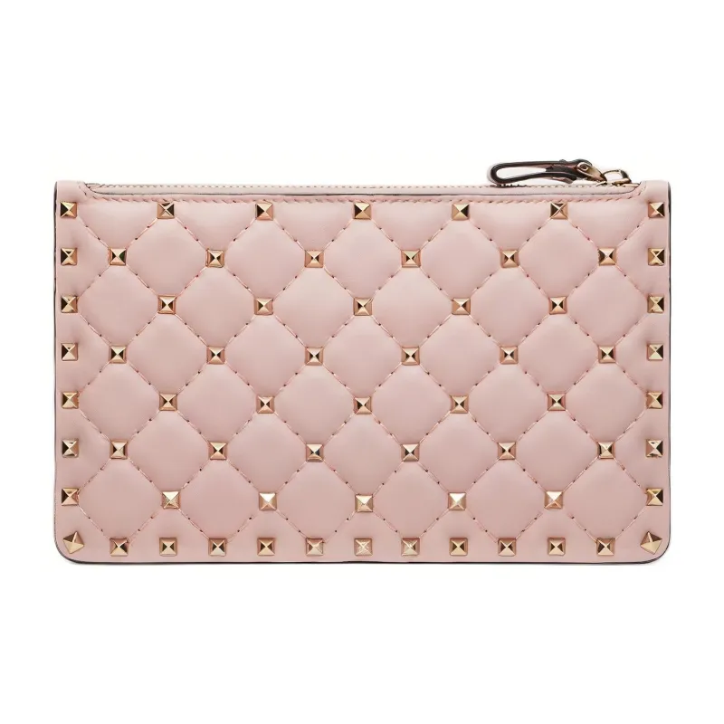 Valentino Sheepskin Shoulder Bag, Crossbody Bag Women's Rose Water-2