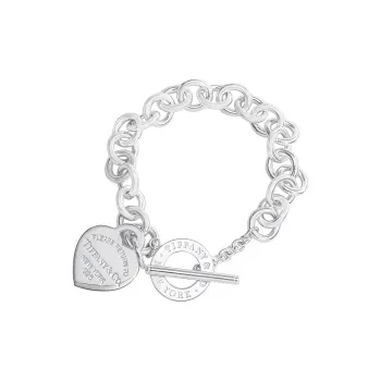 TIFFANY & CO. Return To Tiffany Collection 925 Sterling Silver Bracelets Women's Silver