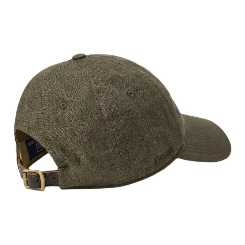 Polo Ralph Lauren Linen Baseball Caps Men's Ranger Green-1