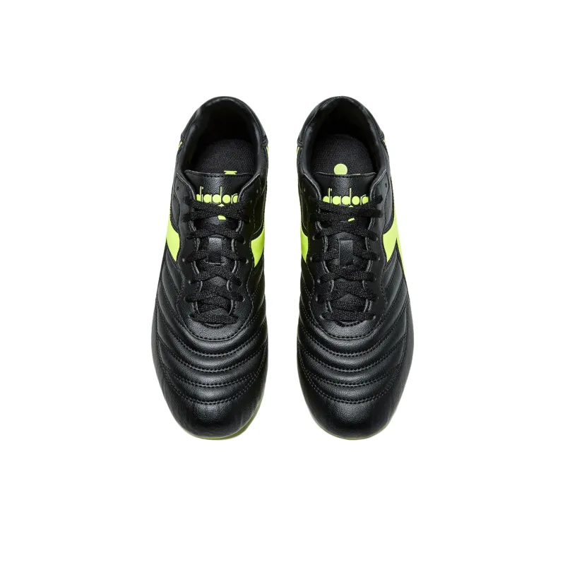 Diadora Anti Slip Wear Resistant Soccer Shoes Men's Black-2