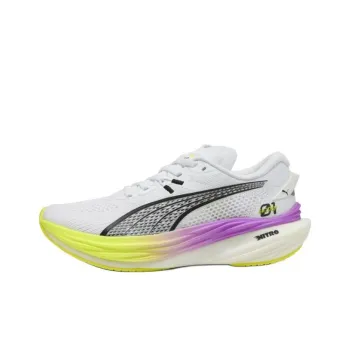 PUMA Deviate NITRO 3 Anti Slip Wear Resistant Low Top Running Shoes Women's White