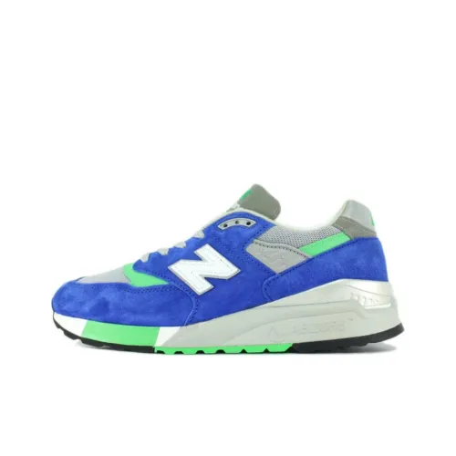 New Balance NB 998 Cushioning Wear Resistant Low Top Running Shoes Men's Blue