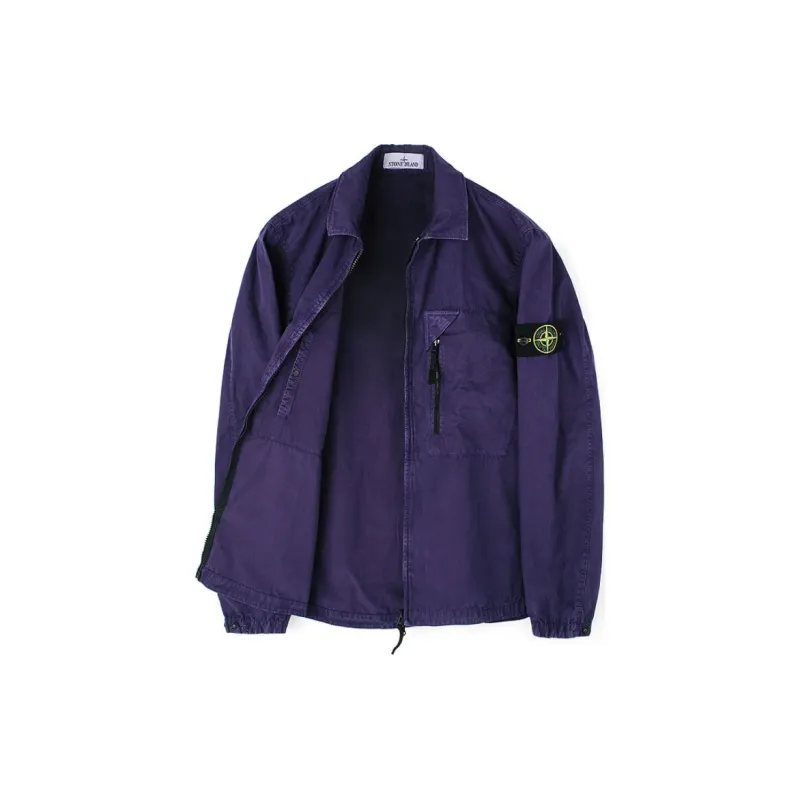 STONE ISLAND SS23 Nylon Meta Jackets Coats Men's Purple-2