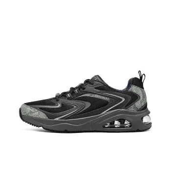 Skechers Street Anti Slip And Wear Resistant Breathable Low Top Running Shoes Men's Black