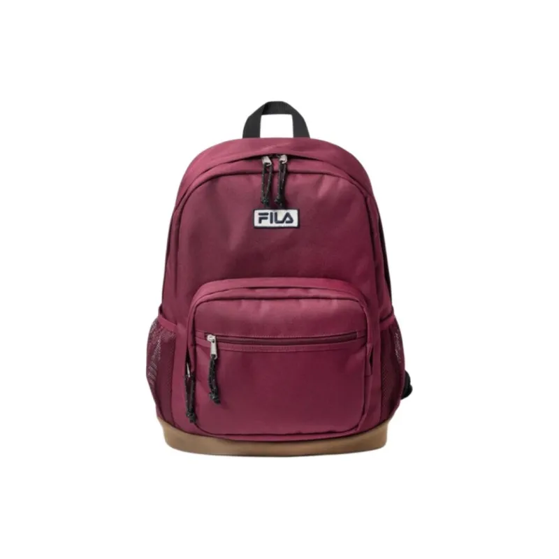 FILA Polyester Backpack Unisex Burgundy-0