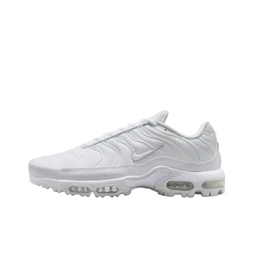 Nike Air Max Plus Anti Slip Wear Resistant Low Top Golf Shoes Unisex White