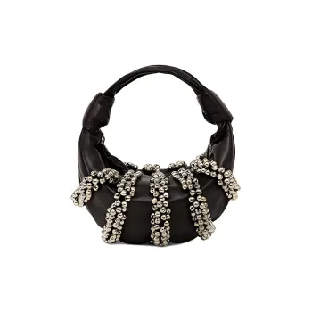 Lemaire Lambskin Croissant Bag Handbag Mini Women's Black Chocolate