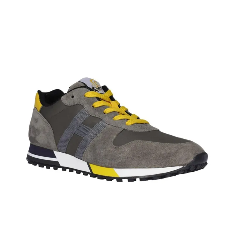 HOGAN H383 Low Top Casual Shoes Men's Gray-2