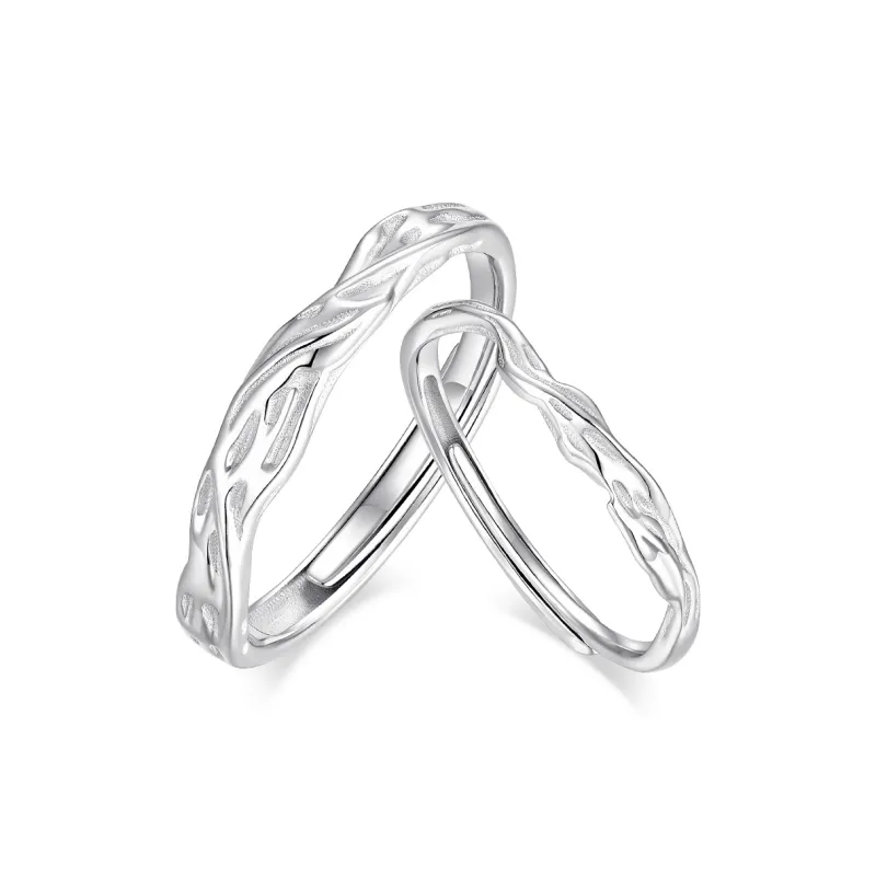 KADER 925 Sterling Silver Rings Unisex Silver Box-0