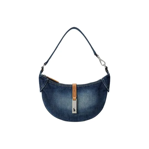 Polo Ralph Lauren Polo ID Cotton Handbag Shoulder Bag Mini Women's Blue