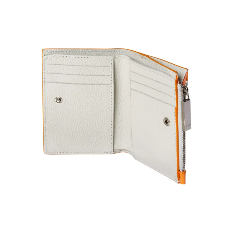 GUCCI Leather Coin Purse Women's White & Orange-5