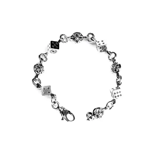 Chrome Hearts 925 Sterling Silver Bracelets Unisex Silver