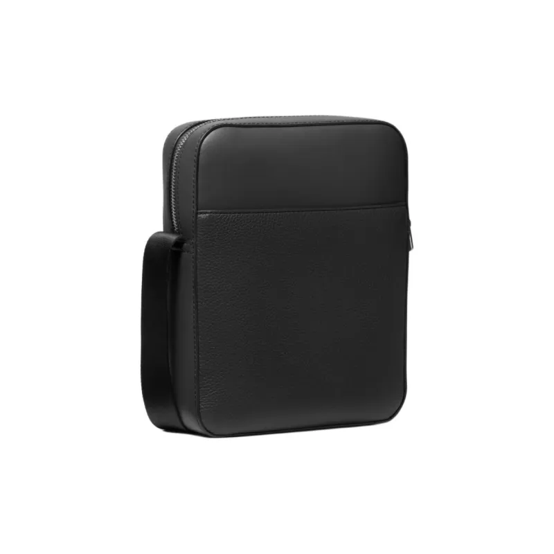 MICHAEL KORS MK Cooper Cow Leather With Artificial Leather Shoulder Bag, Crossbody Bag Men's Black-1