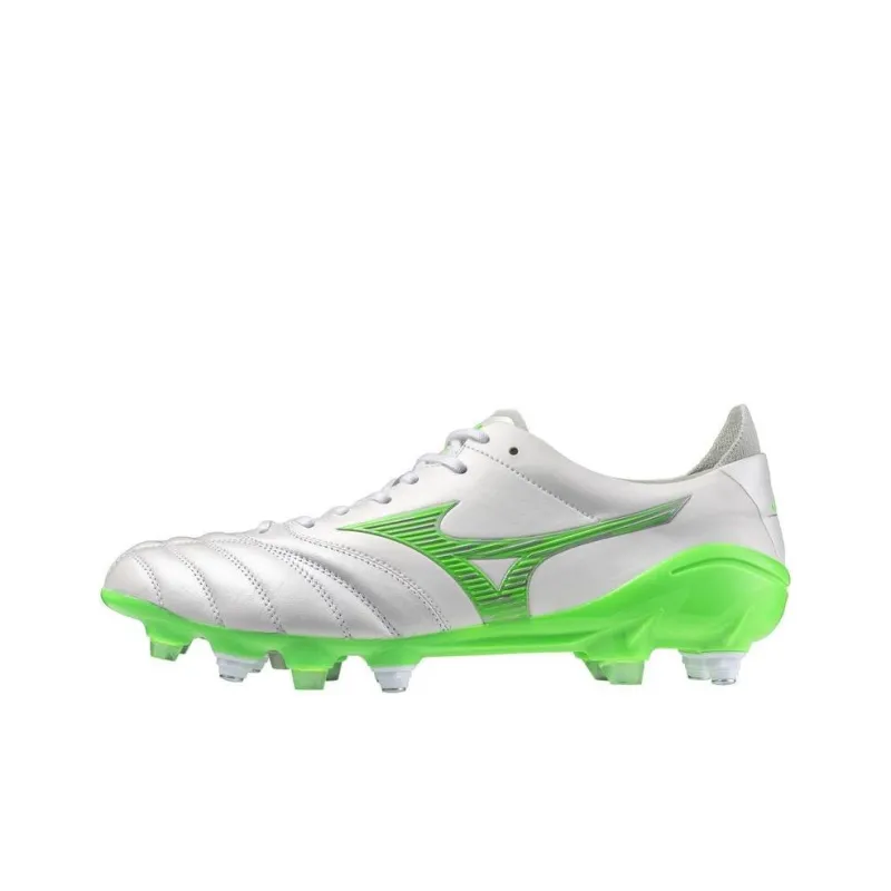 Mizuno Morelia Neo 4 Anti Slip Wear Resistant Soccer Shoes Unisex White Green-0