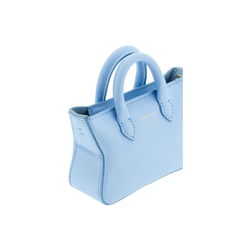 FERRAGAMO Cow Leather Charm Bag Accessory Mini Women's Light Blue-3
