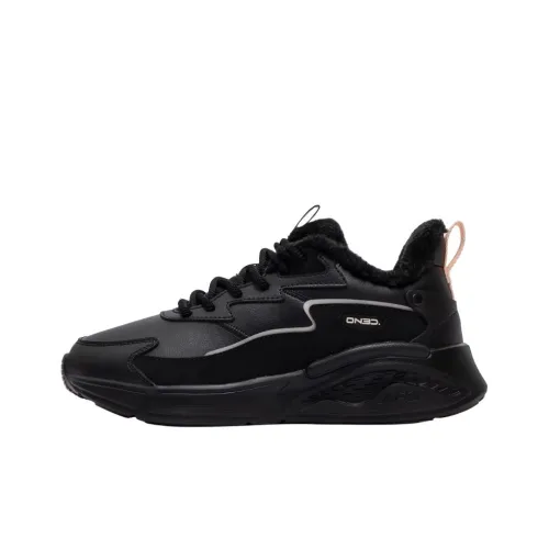 361° Durable Warm High-Top Running Shoes Women's Black Pink