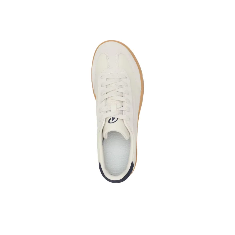 DECATHLON Anti Slip Wear Resistant Low Top Skateboard Shoes Women's Ecru With Gray-3