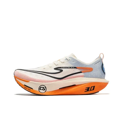 Erke Realm Of The Orchid 3.0 Cushioning Breathable Rebound Low Top Marathon Running Shoes Men's Swan Color Scheme
