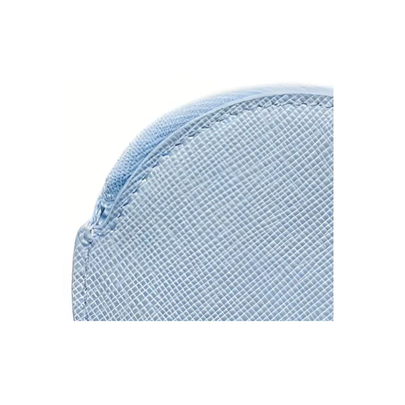PRADA Saffiano Leather Coin Purse Women's Blue-3