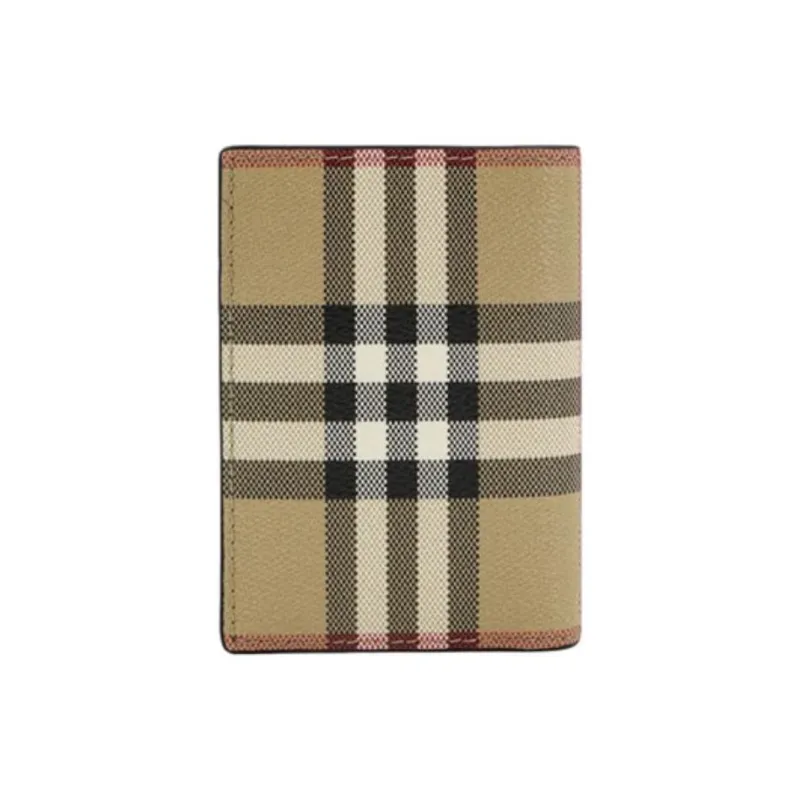 Burberry Polyurethane Wallet Men's Brown-1
