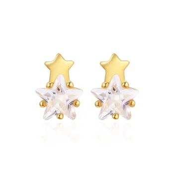Yiru Copper Plating Stud Earrings Women's
