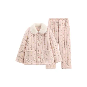 FENTENG Pajama Set Women's Cute Pink