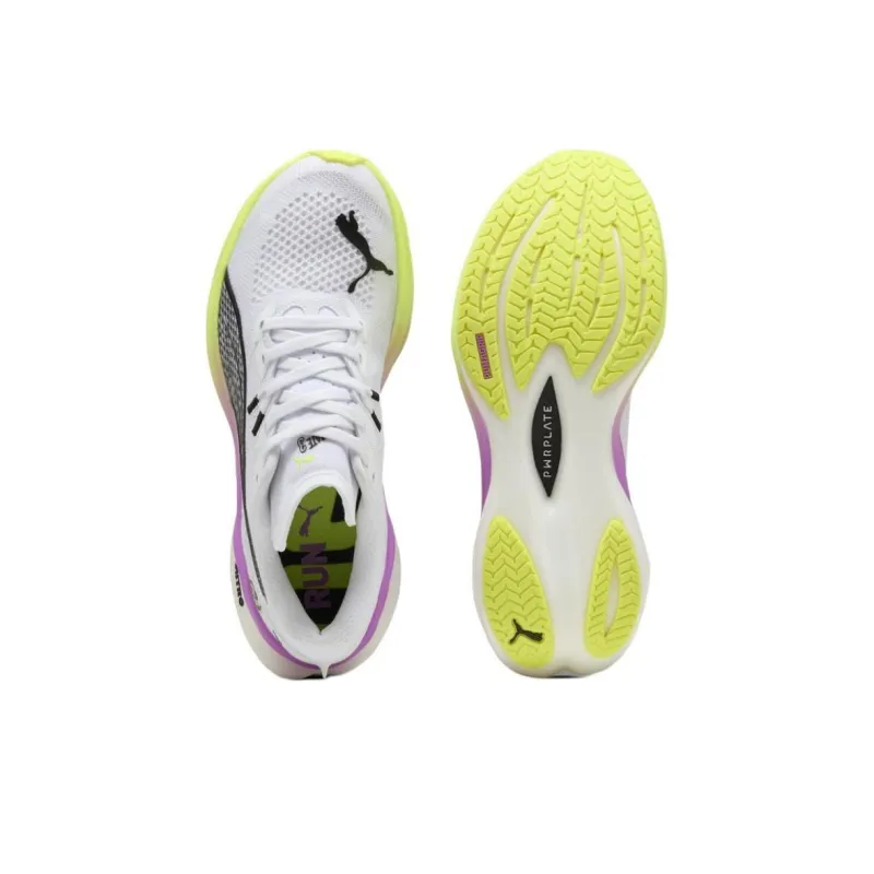 PUMA Deviate NITRO 3 Anti-Slip Wear-Resistant Low-Top Running Shoes Women's White-3