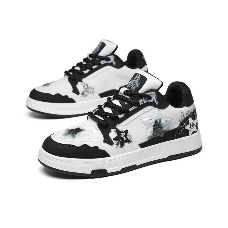 Tonlion Slip Resistant And Breathable Low Top Skateboard Shoes Men's-16
