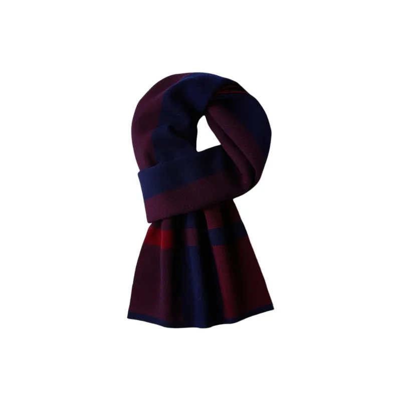 Red bean Knit Scarves Men-10