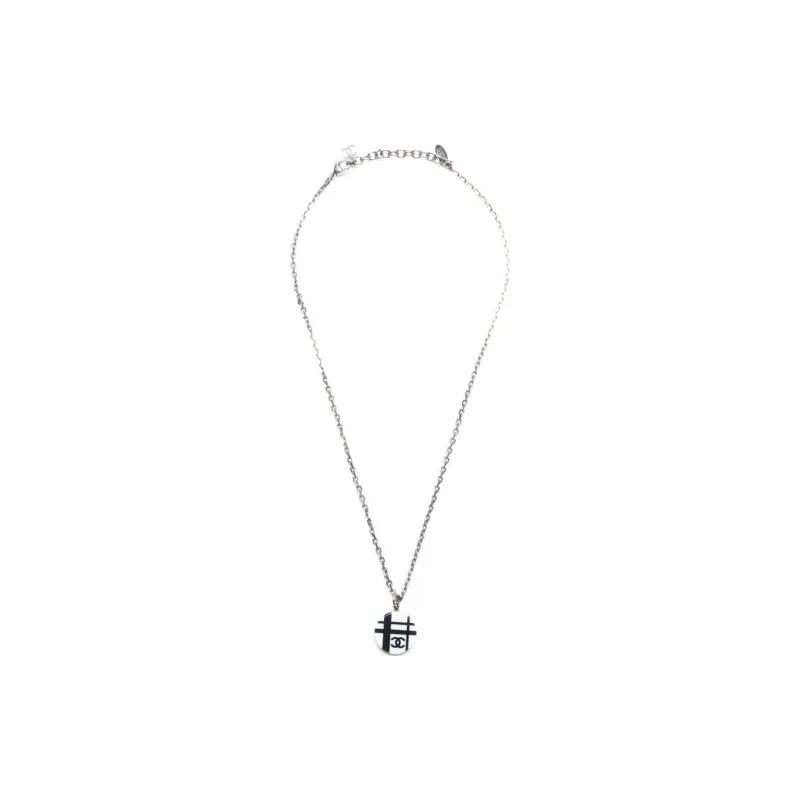 CHANEL 2005 Cc Logo Necklace-1