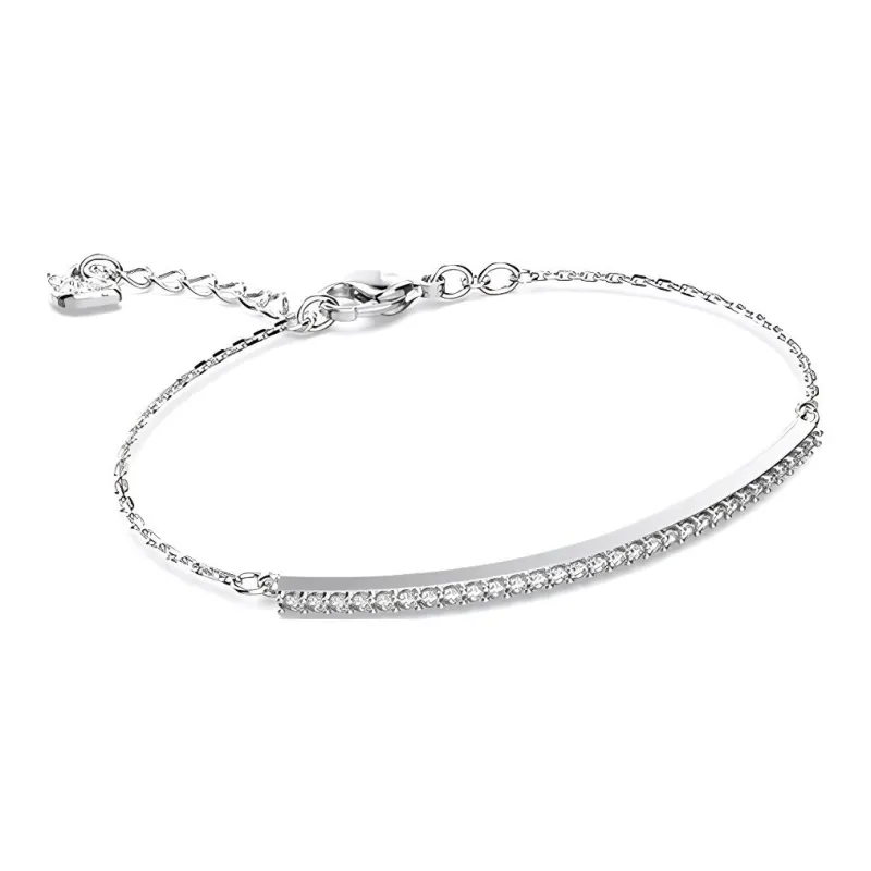Swarovski Artificial Crystal Bracelets Women's White Gold-1