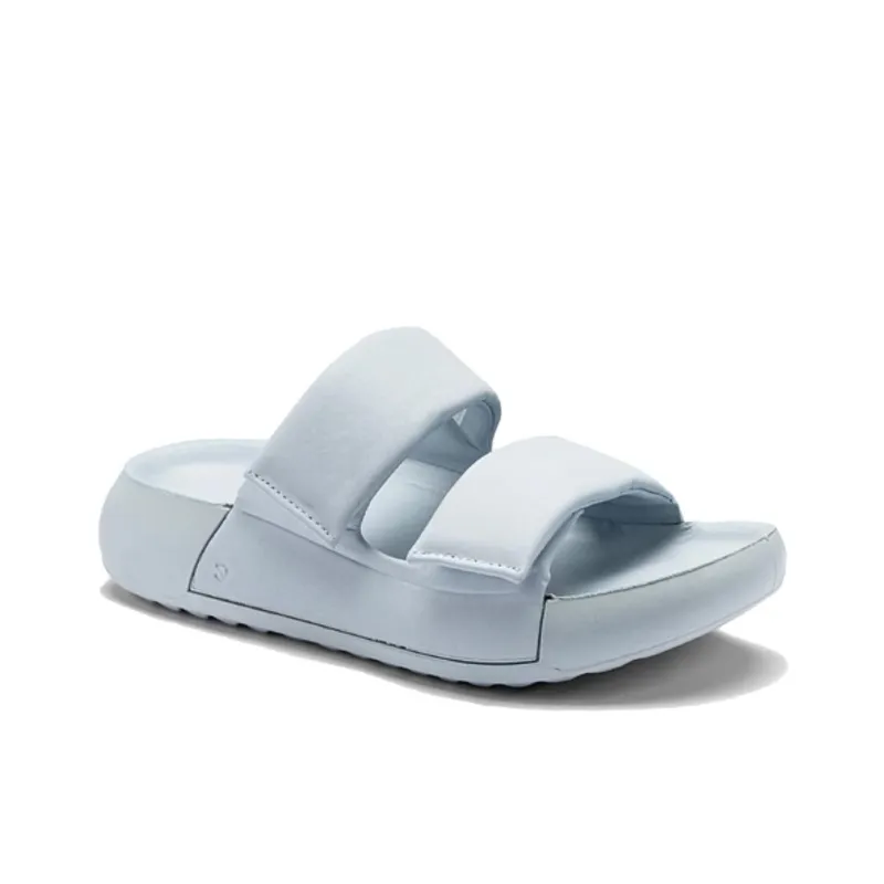 Ecco Antibacterial Quick Dry Slide Slippers Women's Blue-1