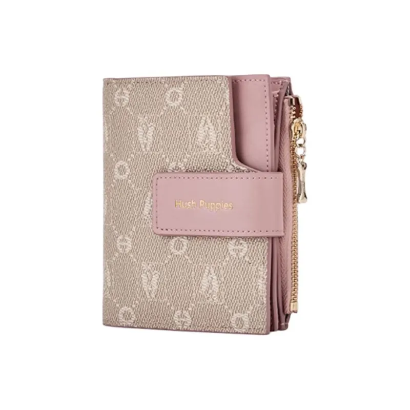 Hush Puppies Synthetic Leather Wallet Mini Women's Khaki/Beige Apricot-4