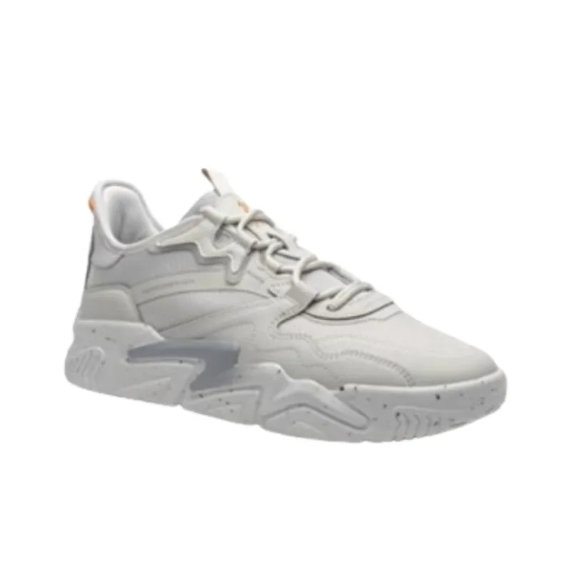 XTEP Undercurrent 1.0 Anti Slip And Wear Resistant Breathable Low Top Skateboard Shoes Men's Light Heather Gray-3