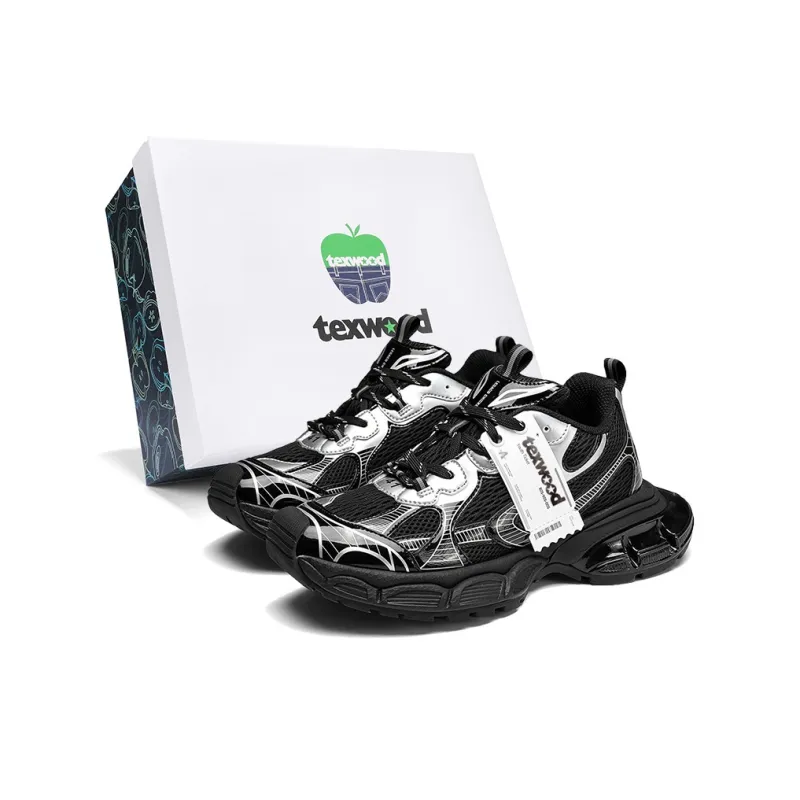 TEXWOOD Anti-Slip Wear-Resistant Breathable Height Increasing Low-Top Chunky Sneakers Unisex-7