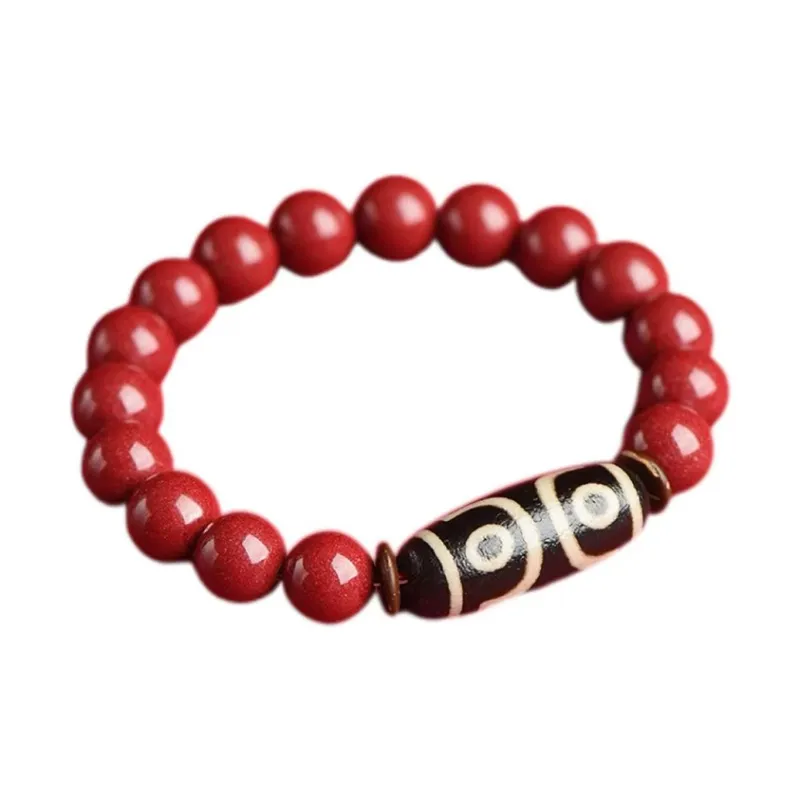 Strange Snow Reconstructed Cinnabar Bracelets Unisex-0