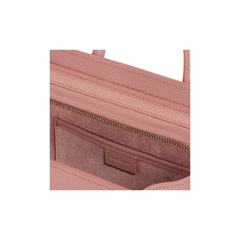 CELINE Luggage Calfskin Crossbody Handbags Nano Women's Antique Rose-3