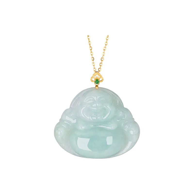 Honglangji Ice Glutinous Jadeite Necklaces Women's-0