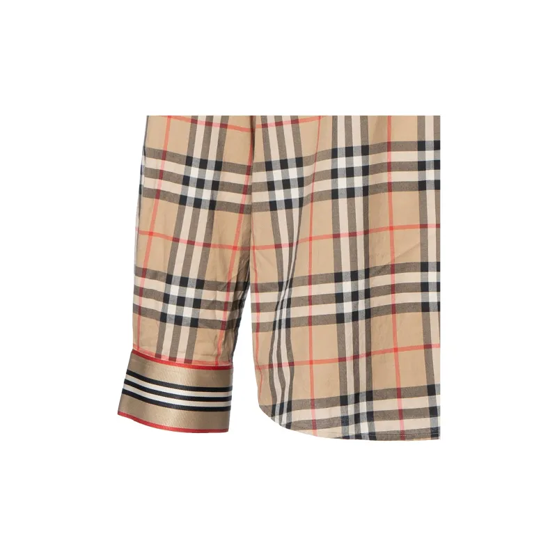 Burberry Shirt Fall Men's Khaki-8