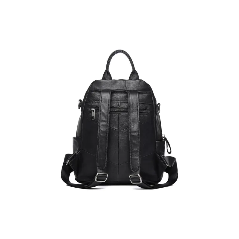 H YXIANG Cow Leather Backpack Women's Multicolor-5
