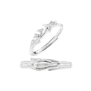 CLARKIA FLOWER Sterling Silver Rings Unisex