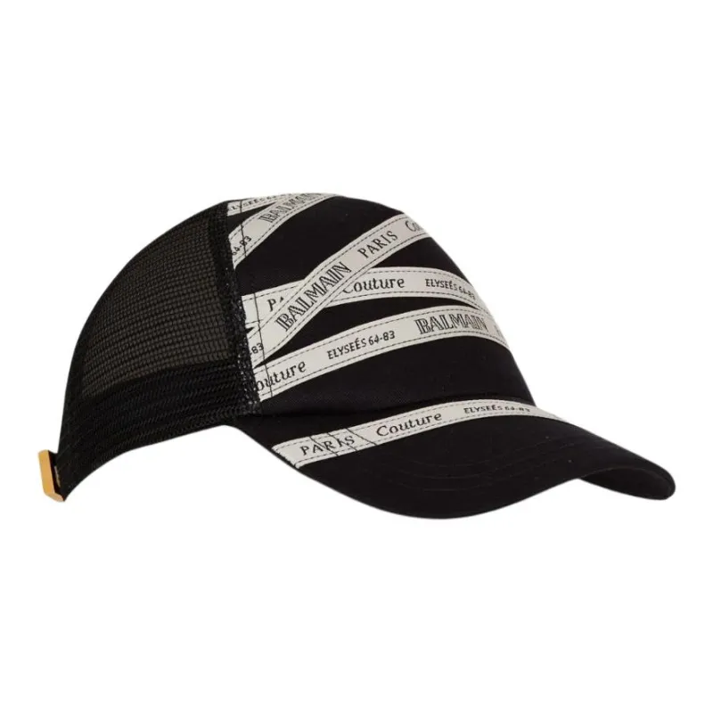 BALMAIN Ribbon Motif Cap-1