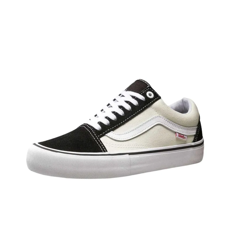 Vans Old Skool Slip-Resistant Cushioning Wear-Resistant Breathable Low-Top Skateboard Shoes Men's Black White-1