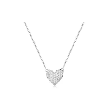 OUBI.YABI 925 Sterling Silver With White Gold Plating Zircon Necklaces Women's