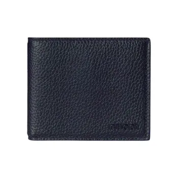 GUCCI Leather Wallet Small Size Unisex Dark Blue