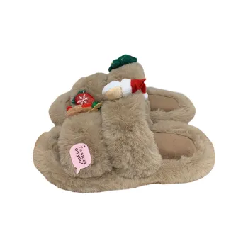 SHIGUDE Indoor Cotton Slipper Shoes Women's