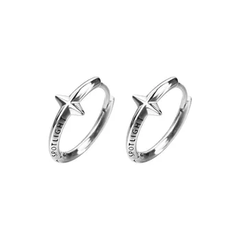 BKBU 925 Silver Needles Earrings Unisex